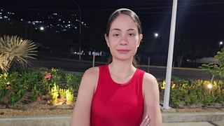 Stunning whore is left standing on the street and I offer my help to take her home