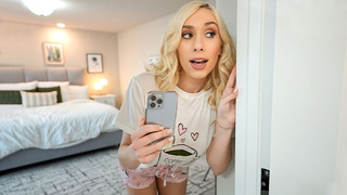 Dad Crush - Beautiful Monstrous Titted Youngster Blondie Enjoys Pranking Her Step Father