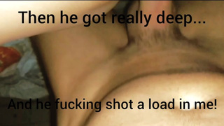 'I let a complete stranger spunk in me!' She shows off her messy twat then tells bf what happened...