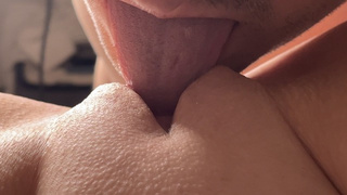 TWAT EATING CLOSE UP! My bf makes me cumming with his fast tongue. 4K, SELF PERSPECTIVE