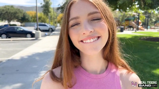 Real Teens - Alluring Brunette Teeny Myra Moans Mounts Best From Butt In Her Porn Debut