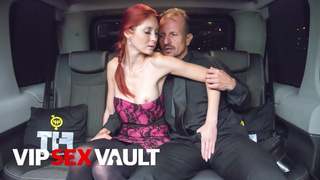 Strawberry blonde Kattie Gold Hammered On Backseat By Chauffeur - VIP SEX VAULT