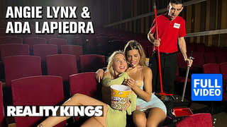 REALITY KINGS - Angie Lynx & Ada Lapiedra Let Usher Jordi Join Them For A Slutty 3some In The Theater