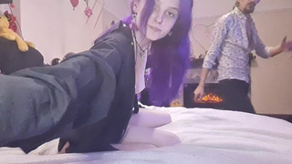 Purplemiss enjoys it rough and massive