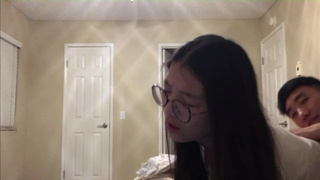 Alluring Asian UCSD international skank gets pounded and spunk on face during zoom lecture