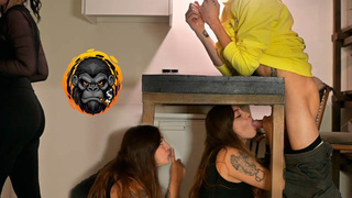 I'm Heating up my Friend's BF and he Sperm in my Face | Subtitled | CUMFACE | SrMono & Albx09
