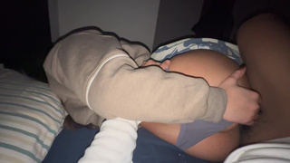 stepsister gets vaccinated with her stepbrother's prick, loud moans