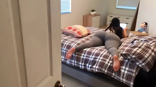 Ebony Friday Horny StepSis And Stepbro Skip Thanksgiving Dinner To Fuck