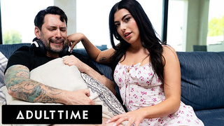 ADULT TIME - Curious PAWG Gal Ritchie Has Freaky Rough Sex With Her Loser Step-Uncle To Help Him Jizz