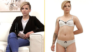 18 year cougar Lezbo teenie has first penis in Casting - FAKE AGENT