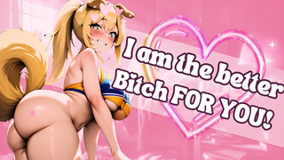 Your Jealous Cheerleader Dog GF Catches You TEXTING Another Dog Slut [F4M][Erotic Audio RP]