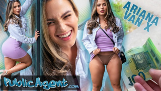 Public Agent - Short fresh chunky fine hispanic with amazing behind wraps cunt around a humongous schlong outdoors