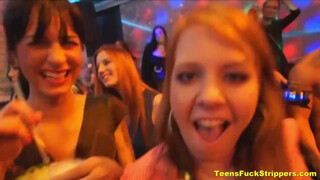 Crazy Moms and GFs Turn into Floozies & Lick & Fuck at Stripper Night