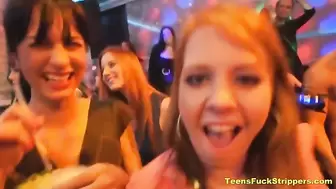 Crazy Moms and GFs Turn into Floozies & Lick & Fuck at Stripper Night