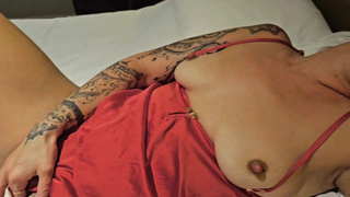 Listening to loud lovers fucking in hotel as I rub my clit and finger myself