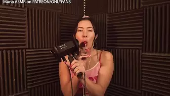 Muna Licks her Pink Sucker for you - ASMR Porn - the ASMR Collection
