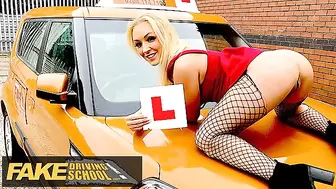 Fake Driving School Cute Jealous Babe Likes a Good Backseat Fuck and Sperm Shot