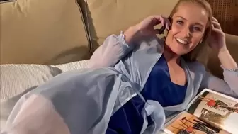 Cute Homemade MILF Gets her Twat Filled up with Sperm while Phone Talking