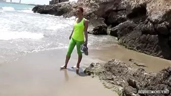Julia enjoys beach sex