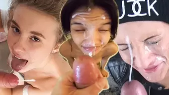 Cumshots & Cumplay Mix Of - Nutting Hard on Horny Amateurs Babes (19 Cumshots + Reactions)