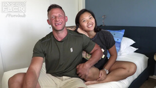 Ripped DILF Heath Hooks Up With A Meaty Japanese Teeny For His First Porn!