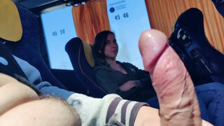 Stranger teenie lick prick in bus