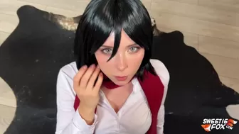Wow! Eren Yeager Roughly Rides Mikasa and Orgasm Twice On Bum and on Cunt SELF PERSPECTIVE. Yehoo!!!