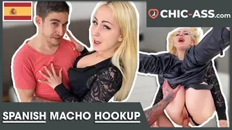 PERFECT HOOKUP with Blonde Spanish Bitch (Spanish Porn)! CHIC-BEHIND