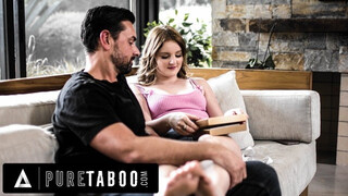 PURE TABOO Eliza Eves Gets Deflowered By Her Stepdad Because Her boyfriend Ditched Her On Valentine's Day