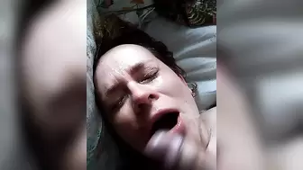 OLD WOMAN RIDES WITH a FRESH LOVER AND CUMPS IN MOUTH