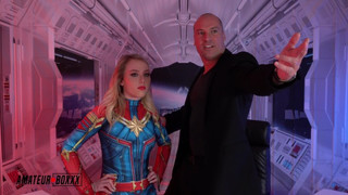 Captain Marvel Gets Drilled by Lex Luther - Homemade Boxxx