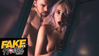Fake Hostel - The Haunted Locker - A Halloween Special with horny teenie experiencing huge dong