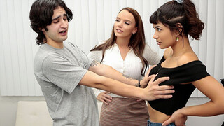 Busty Doctor Pristine Edge Helps Step Siblings Explore Their Bodies During Sex Session - PervTherapy