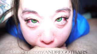 Green Eyes THAI NURSE deepthroat crying SELF PERSPECTIVE bj for her patient! ( sukisukigirl )