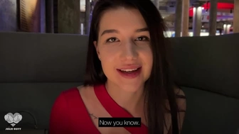 The Dude Called Me on a Romantic Date and Sexed me Hard in the Restroom of the Restaurant.Public Sex