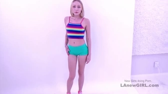 New Charming Bitch gets tight vagina creampied at her modeling audition