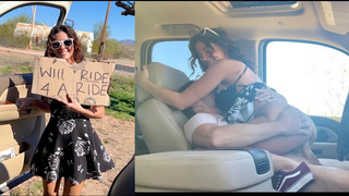 Sweet Hitchhiker with No Panties: "Will Ride four A Ride"