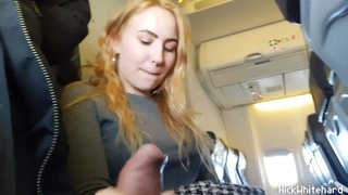 Airplane ! Horny Pilot's Ex-Wife Shows Large Boobs In Public