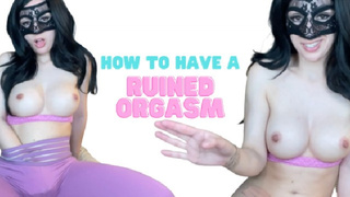 Raven Haired Cutie Teaches U How two Have A RUINED CLIMAX - JOI TUTORIAL