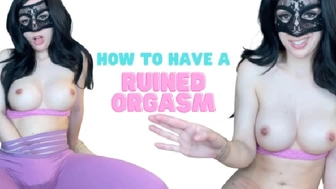 Raven Haired Cutie Teaches U How two Have A RUINED CLIMAX - JOI TUTORIAL