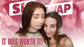 Nasty Step Sisters Ava Davis & Venice Rose Earn Their Mardi Gras Beads And Fuck StepBros - SisSwap
