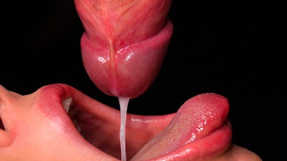 CLOSE UP: BEST Milking Mouth for your PENIS! Blowing Rod ASMR, Tongue and Lips ORAL SEX