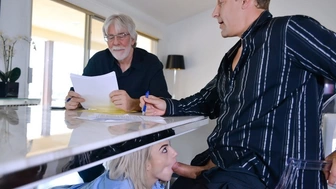 Sneaky Little Chick Stevie Grey Rides Step Daddy's Employee Ass His Back - Exxxtra Small