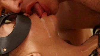 Oral Sex To Friend With Sperm In Mouth And Hot Jizz Swap Passionate Kissing