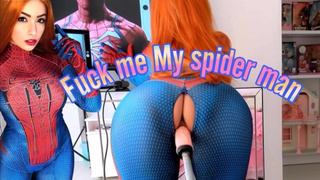 Mary Jane Spider Boy cosplay fucking with her sex machine ANAL SEX