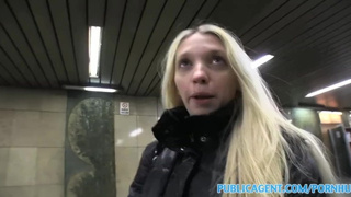 PublicAgent Pale Thin blonde drilled hard by a monstrous prick
