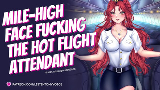 Facefucking the Nasty Flight Attendant [ASMR] [Audio] [Deepthroat] [Submissive Slut] [Sloppy BJ]