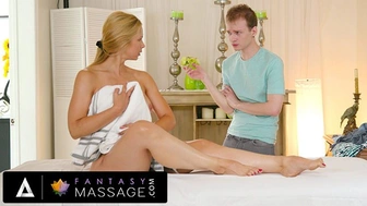 FANTASY MASSAGE - Charming MILF Sarah Vandella Catches A Pervy Intruder During Her Massage