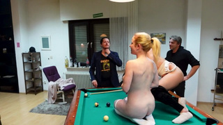 SPERM EVERYWHERE!! Billiard evening escalates into ultra perverse jizz orgies sex-party!