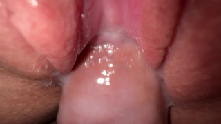 Extremely close up fuck tight teenie snatch, Amazing creamy cunt